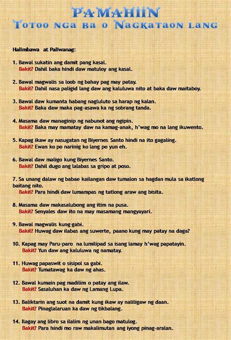 pamahiin sa pilipinas|10 Pamahiin ng mga Pilipino na Hindi na Dapat Paniwalaan .